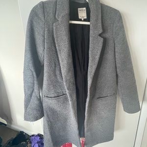 Grey Wool Peacoat